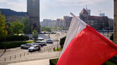 Widok z balkonu Collegium Minus na Zamek. fot. Władysław Gardasz