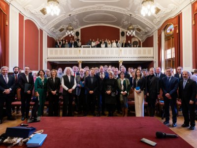 Ambasador Mark Brzeziński odwiedził UAM, fot. Łukasz Gdak