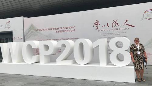 Beata Iwanicka na Światowym Kongresie Filozoficznym w Pekinie