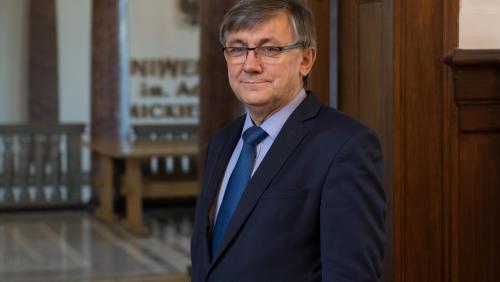 Prorektor prof. Tadeusz Wallas