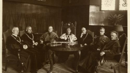 Ze zbiorów Archiwum UAM, sygn. AUAM XIX; 2 - SENAT AKADEMICKI W ROKU 1934-35