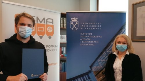 Dr Paweł Łokić i prof. UJ dr hab. Maria Nowina-Konopka