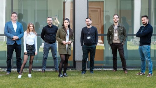 Międzywydziałowa grupa badawcza z Centrum Zaawansowanych Technologii UAM pod kierownictwem prof. Jakuba Rybki, fot. Adrian Wykrota