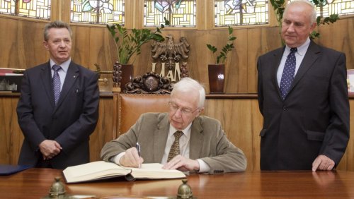 Medal UAM dla Jean Marii Lehn'a  Fot. Maciej Męczyński