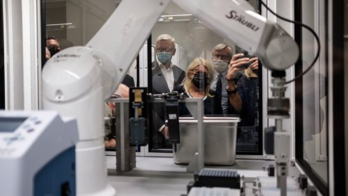 Pierwszy robot w historii UAM już działa. Fot. Adrian Wykrota