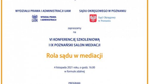 Sędziowie o mediacji na WPiA