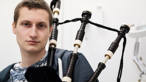 Mateusz Żmudziński. Jeden ze stypendystów. Fot. Adrian Wykrota