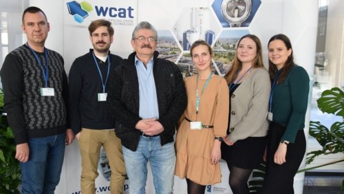 Prof. Hermann Ehrlich z zespołem. Fot. Katarzyna Węglińska