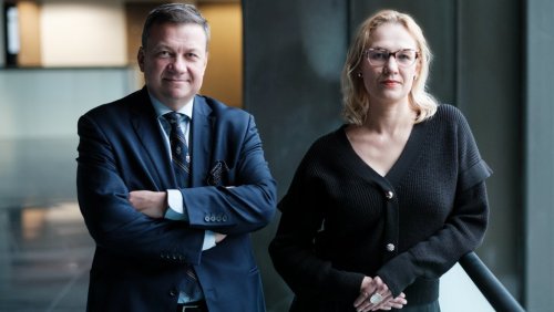 Prof. UAM Wojciech Szafrański, dr Alicja Jagielska-Burduk Fot. Adrian Wykrota