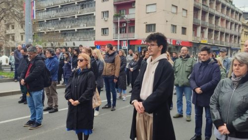 Relacja z protestów studenckich w Belgradzie. Kwiecień 2025 Fot. Joanna Morawska
