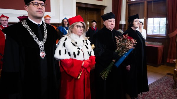 Odnowienie doktoratu prof. Andrzeja Szwarca Fot. Łukasz Gdak