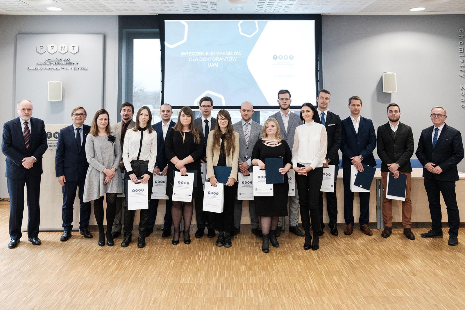 Laureaci stypendiów PPNT Fundacji UAM w roku akademickim 2018/2019