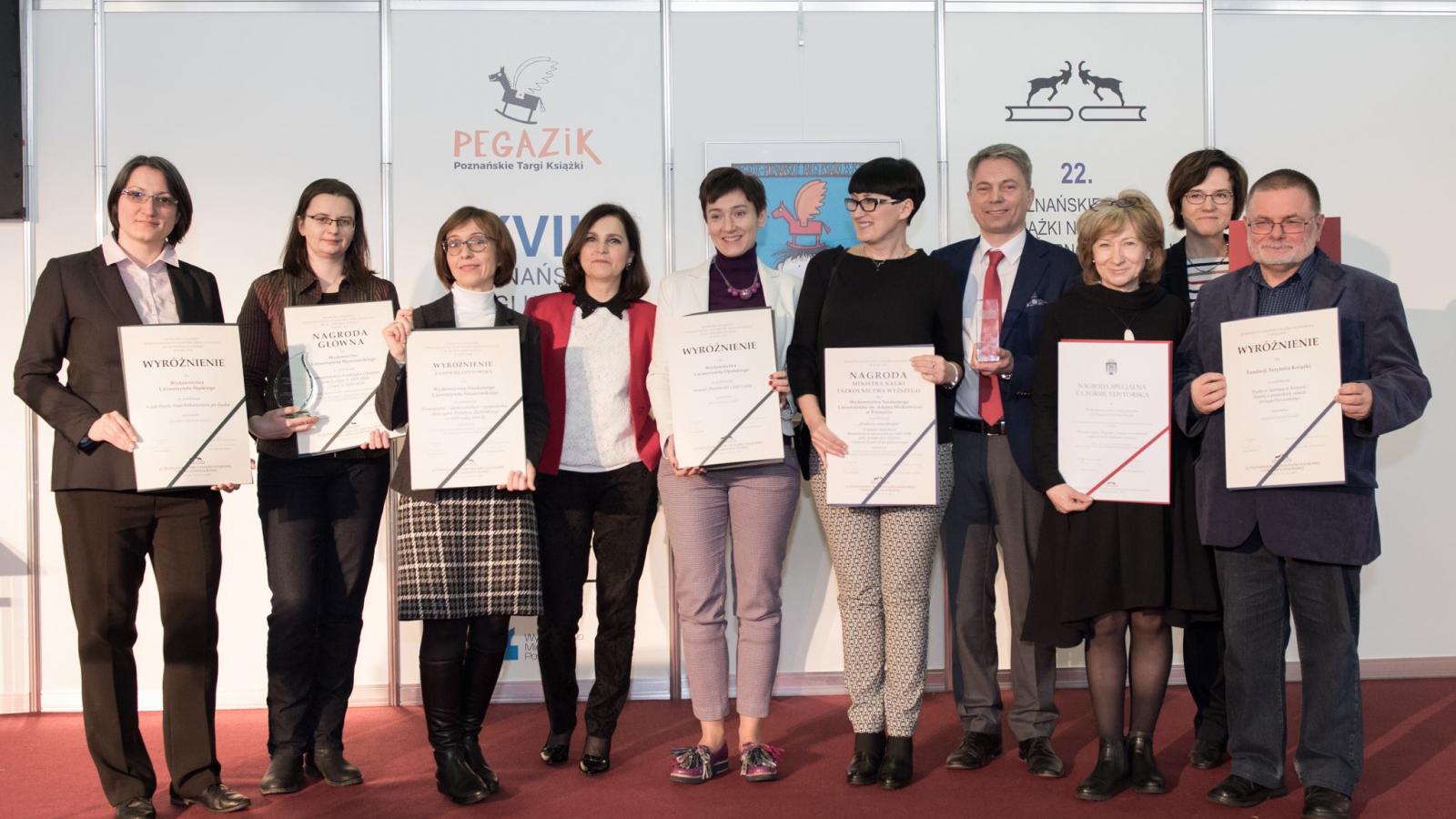 Wydawnictwo Naukowe UAM wśród laureatów