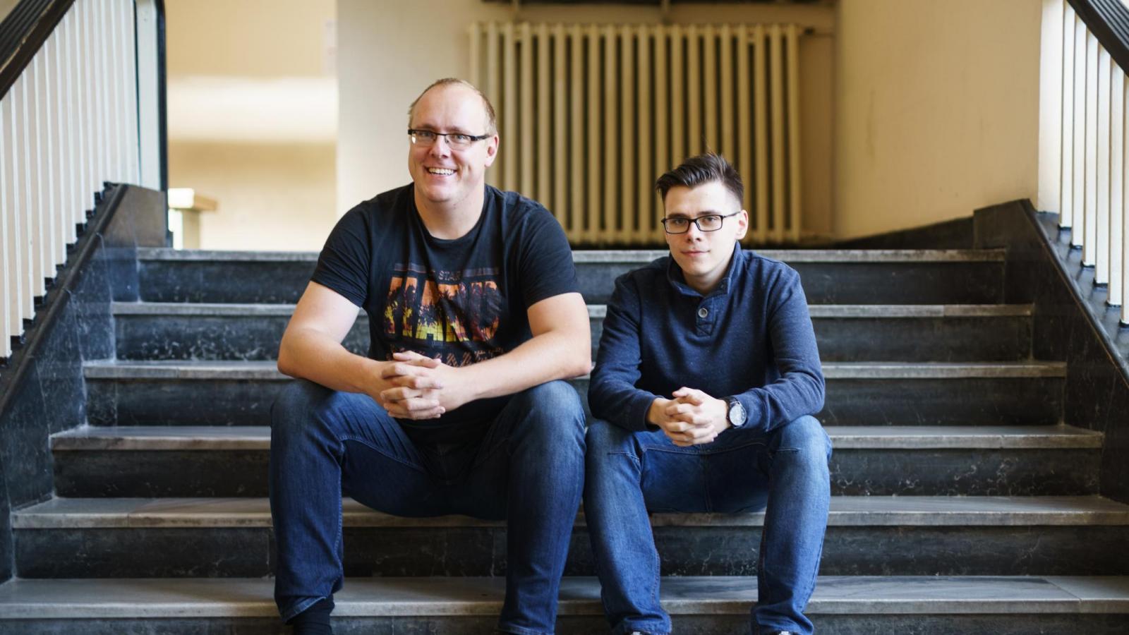 Wojciech Krasucki z Bartoszem Kuźnickim 