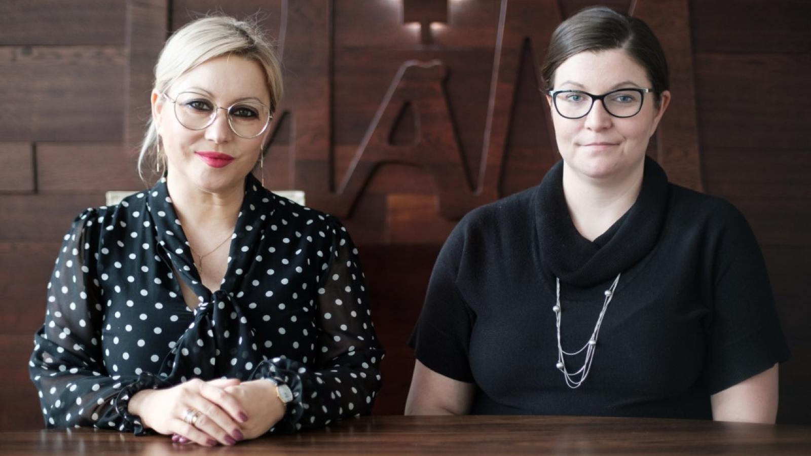 Prof. Agnieszka Cybal-Michalska i dr Bożena Kanclerz