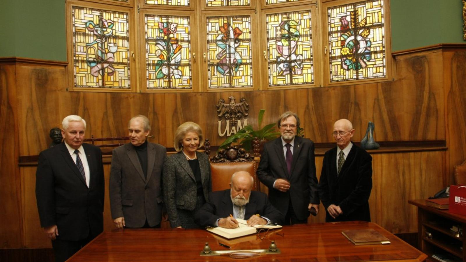 2012. Krzysztof Penderecki w Gabinecie Rektora