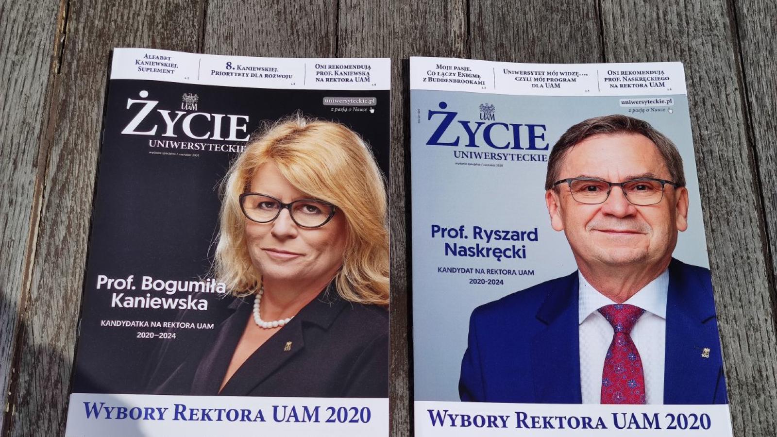 Kandydaci na rektora UAM fot. Adrian Wykrota