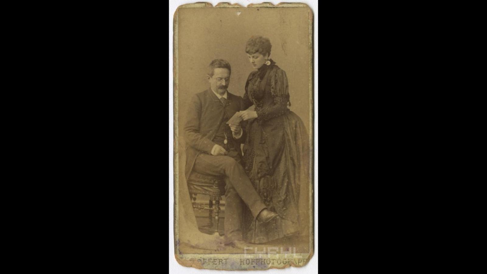 Heliodor Święcicki z żoną