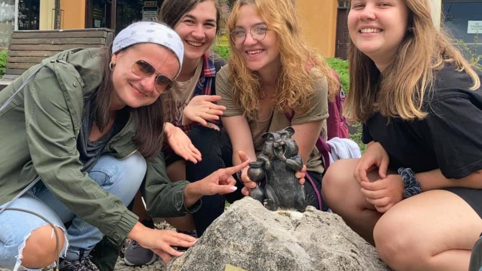 Ekipa zaangażowana w liczenie chomików europejskich w Jaworznie , fot. archiwum prywatne