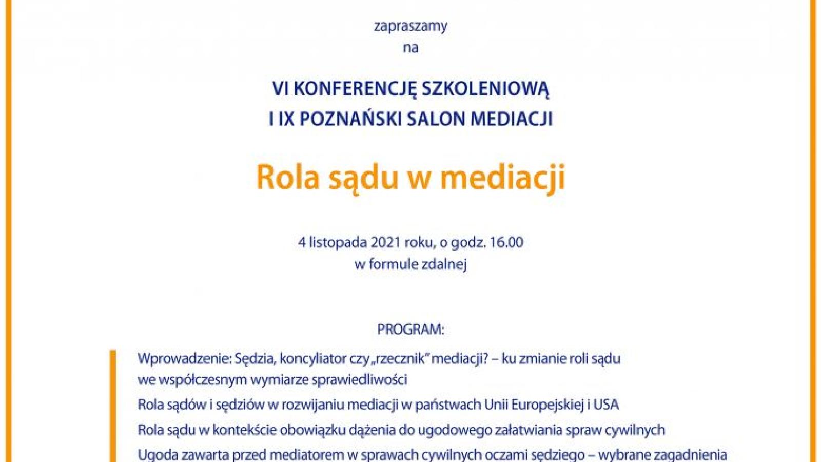 Sędziowie o mediacji na WPiA