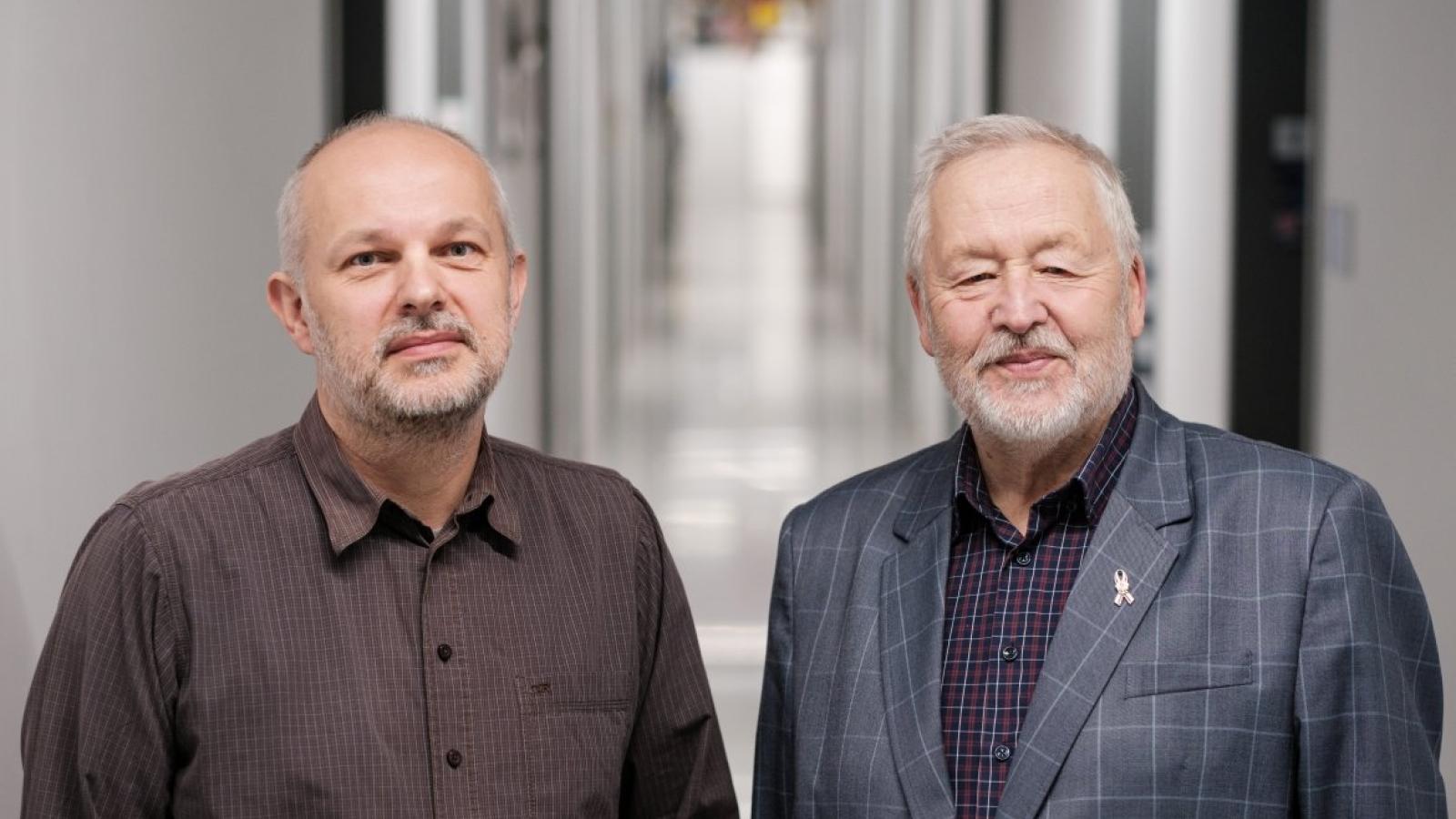 Prof. Adam Pomieciński i prof. Ryszard Vorbirich