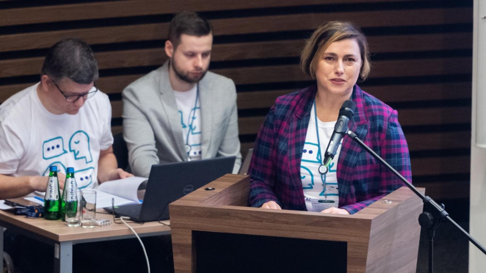 Karolina Domagalska – Nowak, jedna z organizatorek spotkania Fot. Łukasz Gdak