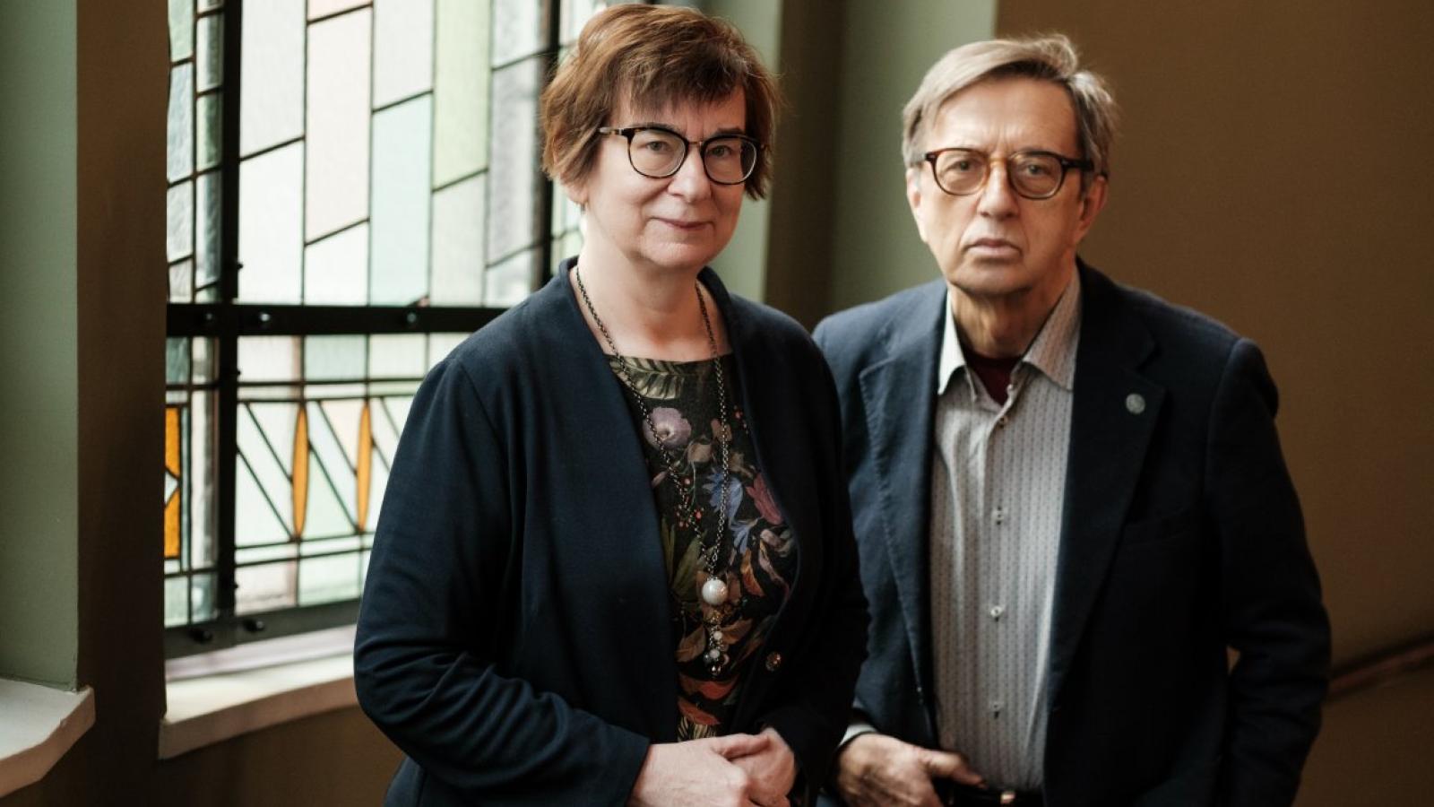 Prof. Waldemar Łazuga i prof. Krystyna Bartol, fot. A. Wykrota