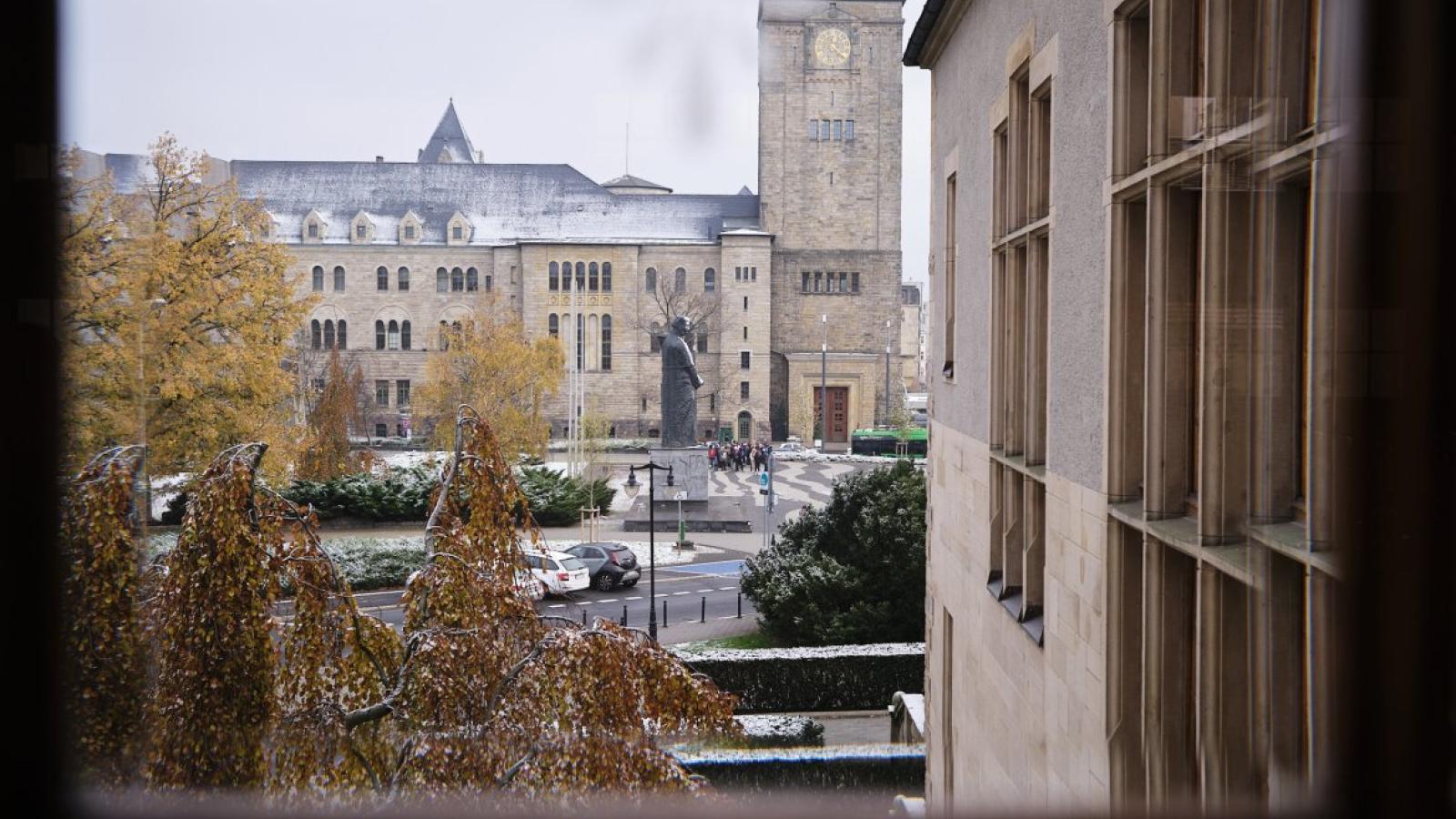 Widok z okna w Collegium Minus, fot. Władysław Gardasz