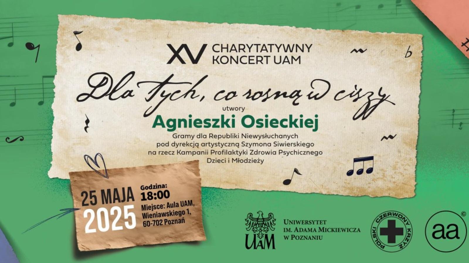 “Dla tych, co rosną w ciszy” - piętnasty Koncert Charytatywny UAM