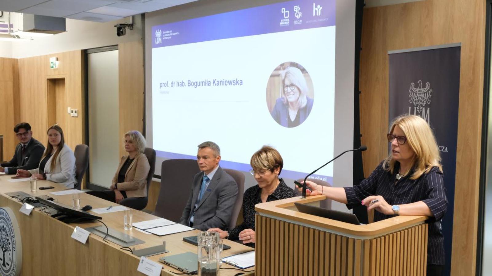 Rektor UAM, prof. Bogumiła Kaniewska  Fot. Przemysław Stanula