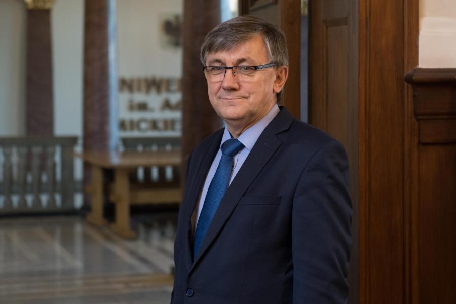 Prorektor prof. Tadeusz Wallas