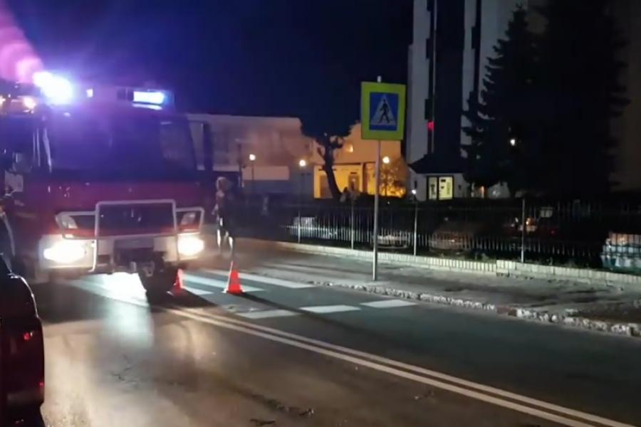 Pożar w Collegium Polonicum Fot YT