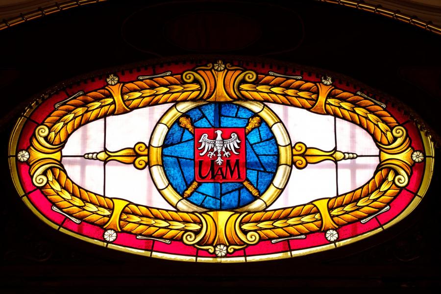 Witraż. Aula Lubrańskiego