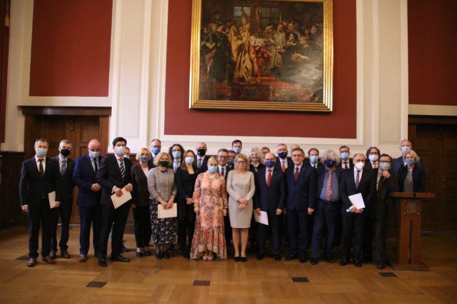 Nowi Dziekani UAM, fot. Przemysław Stanula, Biuro Prasowe