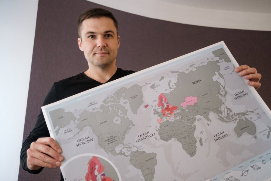 Dr Kostiantyn Mazur z Sekcji Współpracy Międzynarodowej zajmuje się w swojej pracy m.in. umowami bilateralnymi, fot. Adrian Wykrota