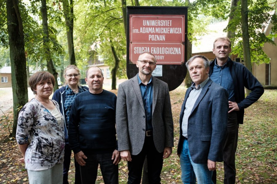 Pracownicy Stacji Ekologicznej UAM w Jeziorach. Fot. Adrian Wykrota