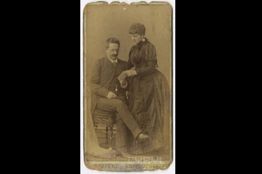 Heliodor Święcicki z żoną