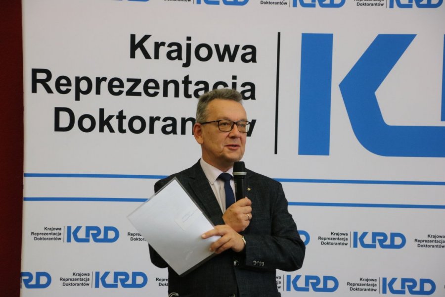 Posiedzenie doktorantów otworzył Prorektor UAM prof. Przemysław Wojtaszek, fot. Przemysław Stanula