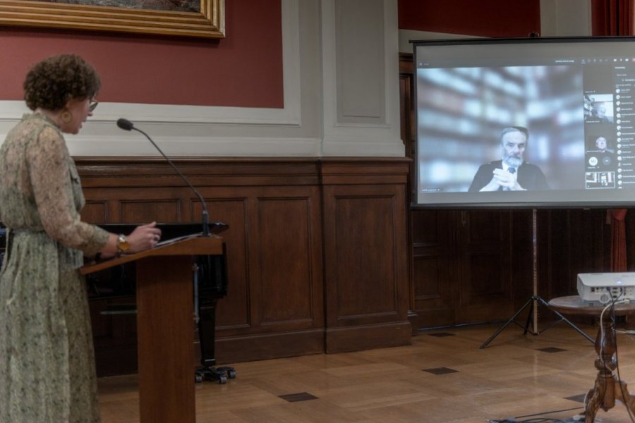 Prof. Alaina Supiot dał wykład otwarty w Auli Lubrańskiego