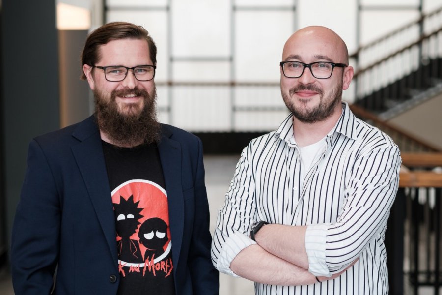 Dr Mateusz Frankiewicz i mgr Jakub Wojtczak będą promować historię i archeologię na Pyrkonie, fot. Adrian Wykrota