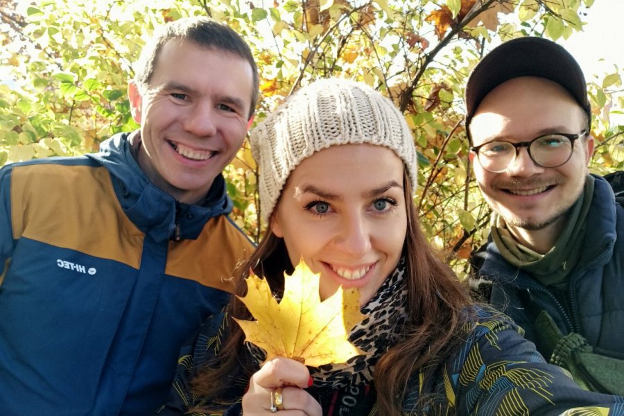 Od lewej: Tomasz Zgoła, Anna Kozak, Mikołaj Basiński