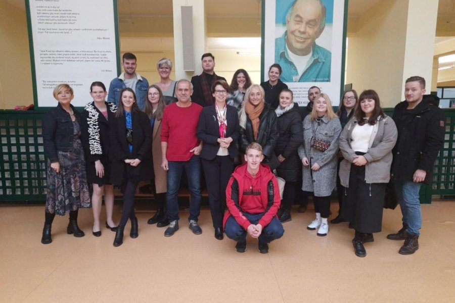 Studenci z Pilzna w Poznaniu Fot. Piotr Namiota