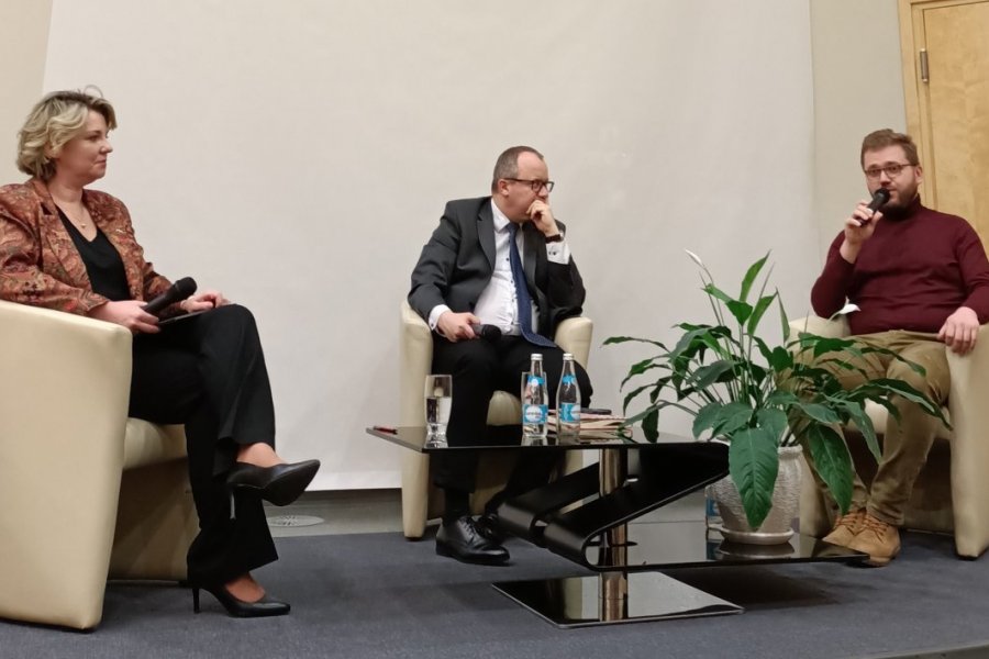 Spotkanie z Adamem Bodnarem w IKE UAM, fot. Lidia Niedzielska