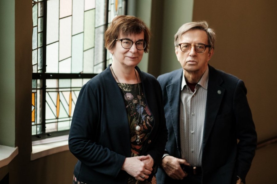 Prof. Waldemar Łazuga i prof. Krystyna Bartol, fot. A. Wykrota