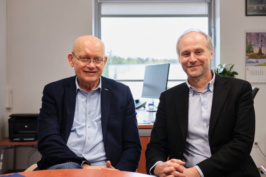 Prof. Bogusław Mróz i dr Grzegorz Nowaczyk, fot. W. Gardasz