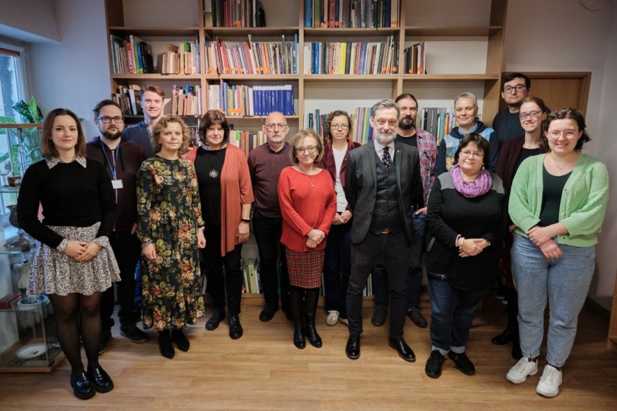 Zespół Oddziału Zbiorów Specjalnych BUP Fot. Władysław Gardasz