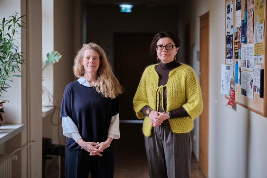 Prof. Lauréline Fontaine i prof. Anna Musiała, fot. Władysław Gardasz