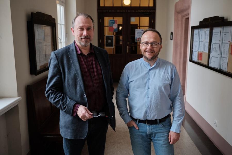 Prof. Mikołaj Jazdon i prof. Marek Kaźmierczak, fot. Władysław Gardasz